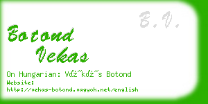 botond vekas business card